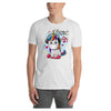 Silent Disco Unicorn Colored Printed T-Shirt