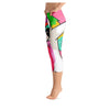 Flyboy Dab Unicorn Colorful Print Women's Capris Legging