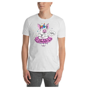 Mina Ballerina Unicorn Colored Printed T-Shirt