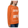 Orange Boy BYE All-Over Printed Unisex Sweatshirt