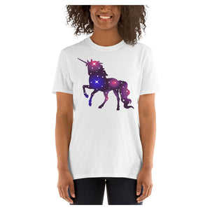 Galaxy Unicorn Colored Printed T-Shirt