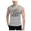 We Have Rainbows Men's Muscle Shirt with Printed Design