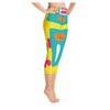 Clifford Colorful Print Women's Yoga Capris Legging
