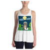 Bedtime Sloth Women's Racerback Tank with Printed Design