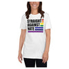 Ringspun Cotton Straight Against Hate Unisex T-Shirt
