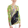 The Florist Brightly Colored Printed Women's Rash Guard