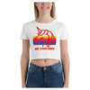 Be Unicorn Colorful Printed Women's Crop Top Shirt