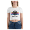 Tree of Life Colorful Printed Women's Crop T-Shirt