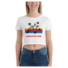 Shooting Star Colorful Printed Women's Crop T-Shirt