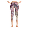 Adelia Butterfly Colorful Print Women's Yoga Capris Legging