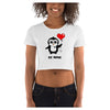 Be Mine Colorful Printed Women's Crop T-Shirt