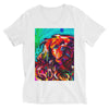 Princessa Colorful Print V-Neck Unisex T-Shirt