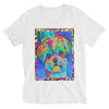 Mister Dungaree Colorful Print V-Neck Unisex T-Shirt