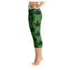 Green Highway Colorful Print Women's Yoga Capris Legging