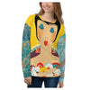 Floral Flapper Girl All-Over Printed Unisex Sweatshirt