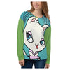 Diva Cat All-Over Printed Unisex Sweatshirt