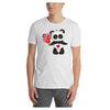 Panda Flower Power Colored Printed T-Shirt