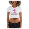 Unicorn Whatever Colorful Printed Women's Crop T-Shirt