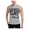 Sounds Gay Men's Muscle Shirt with Printed Design
