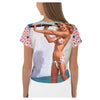 Aye-Aye Captain AOP Stretch Fabric Women's Crop T-Shirt