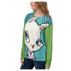 Diva Cat All-Over Printed Unisex Sweatshirt