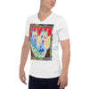 The Westies Colorful Print V-Neck Unisex T-Shirt