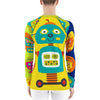 Leroy Robot Brightly Colored Printed Women's Rash Guard