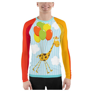 Fly With Me Brightly Colored Printed Women's Rash Guard
