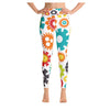 Robot Family Colorful Print Women's Yoga Capris Legging