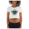 Eyes of Lore Colorful Printed Women's Crop T-Shirt