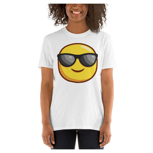 So Cool Emoji Colored Printed T-Shirt