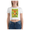 Zorg Robot Cotton Side Seamed Women's Crop T-Shirt
