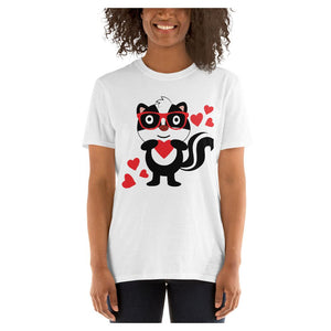 Pierre the Love Skunk Cotton Unisex T-Shirt