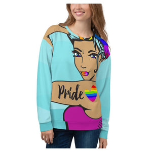 Hispanic Prideful Rosie All Over Print Unisex Sweatshirt