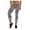 Afternoon Delight Colorful Print Women's Capris Legging