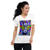 Razzmatazz Colorful Print V-Neck Unisex T-Shirt