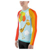 Fly With Me Brightly Colored Printed Women's Rash Guard