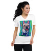 Bully for You Colorful Print V-Neck Unisex T-Shirt