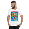 Mister Dungaree Colorful Print V-Neck Unisex T-Shirt