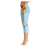 Springboard Giraffe Colorful Print Women's Capris Legging