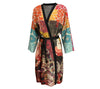 Onna Bugeisha Knit Bamboo Chiffon Fabric Color Printed Robe