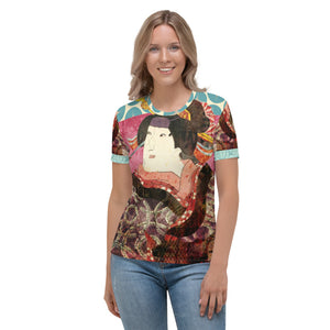 Onna Bugeisha Super T-Shirt with Printed Colorful Design