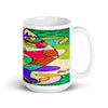 Picasso Microwave Safe Colorful Printed Mug, 15 oz