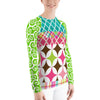 Pink Bubblegum Women's Rash Guard with SPF 40 Protection
