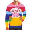 Lucky Pig Unisex Pullover Hoodie with Kangaroo Pocket