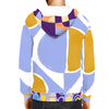 Abstract Blue Unisex Pullover Hoody with Kangaroo Pocket