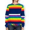 Rainbow Romper French Terry Crew Neck Unisex Sweatshirt