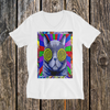 Razzmatazz Colorful Print V-Neck Unisex T-Shirt