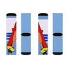 Relax Go to IT! Socks with Sublimated Colorful Design (Blue)