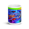 Starburst Microwave Safe Colorful Printed Mug, 15 oz